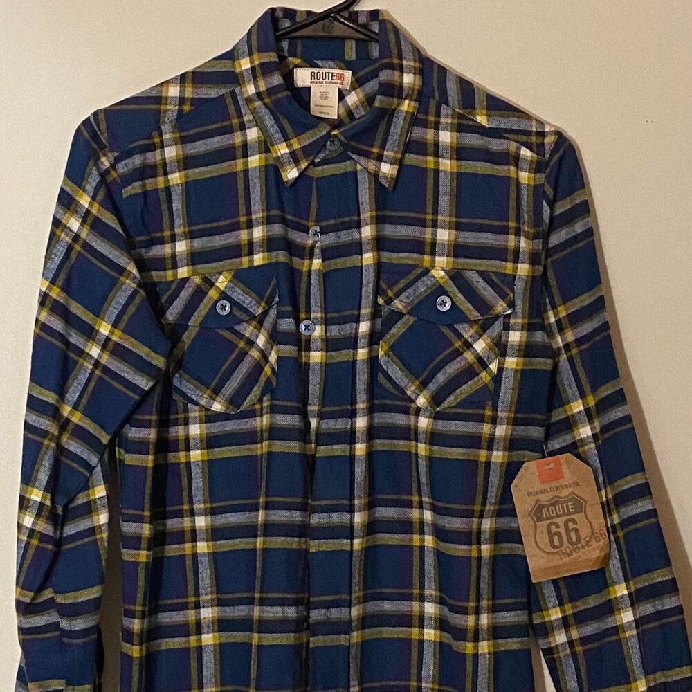 Boys Route 66 Original Clothing Co L/G (10/12) Plaid Shirt